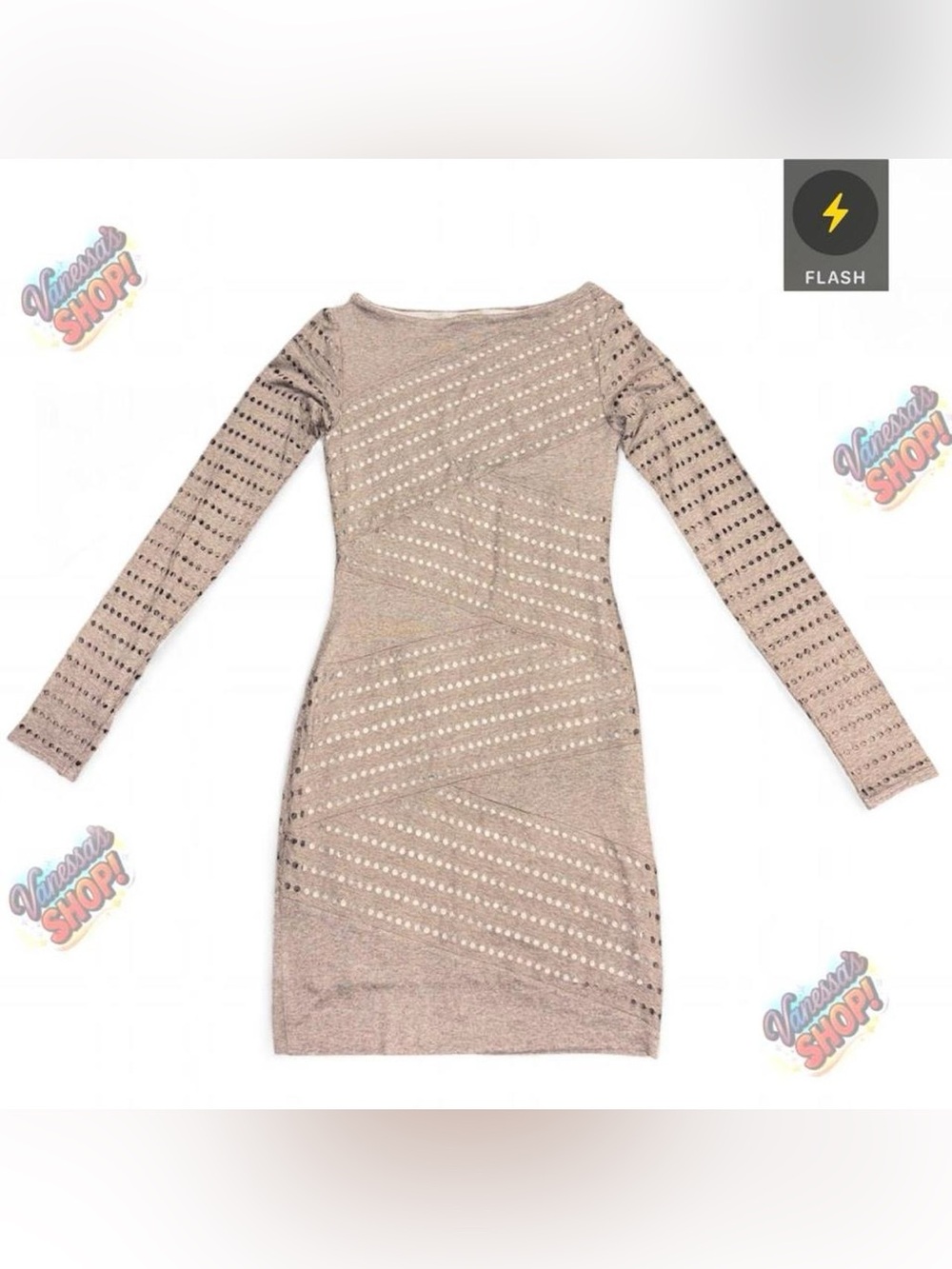 B44 Dressed Body-con Dress with Cut Out Detail!